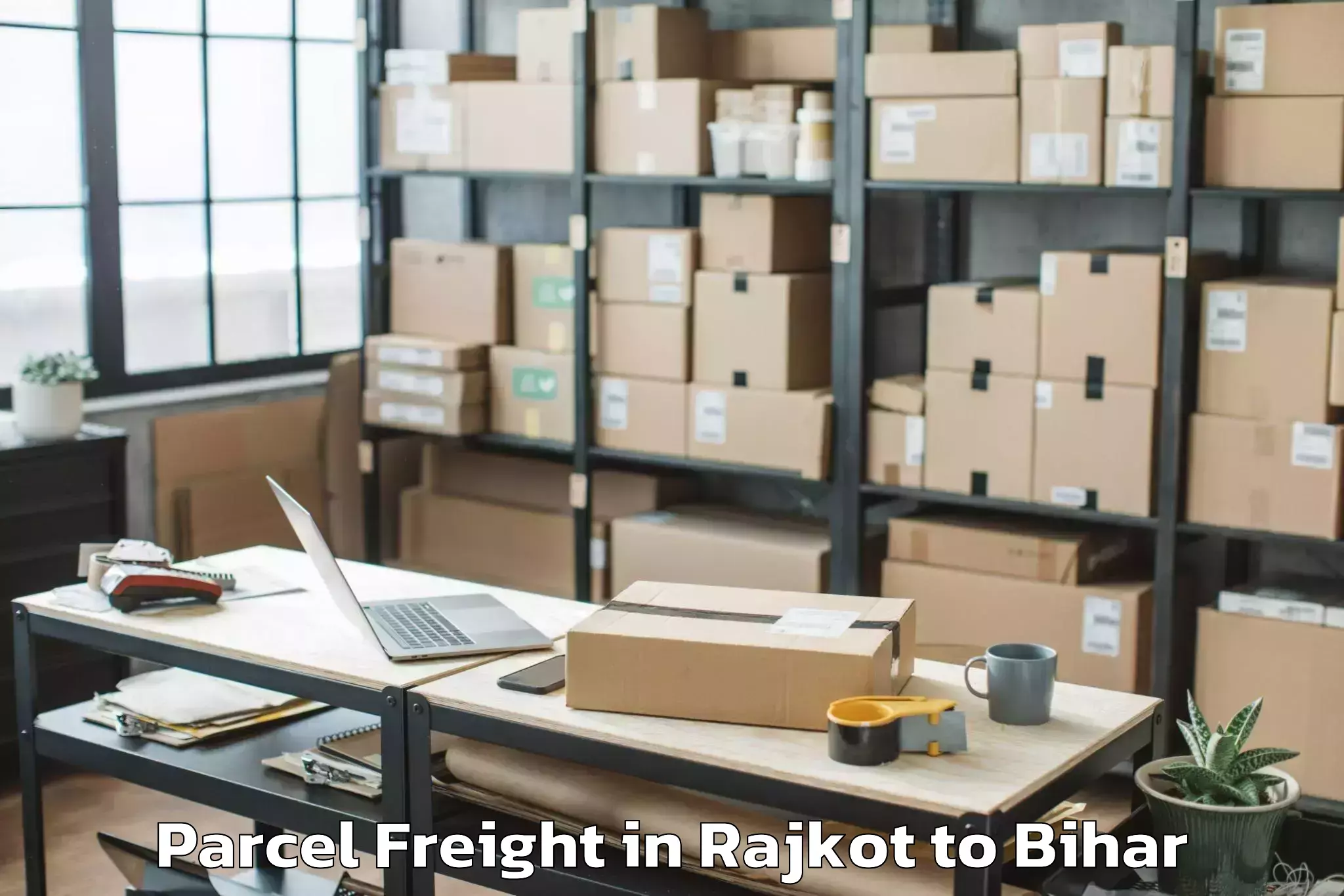 Top Rajkot to Mokameh Khas Parcel Freight Available